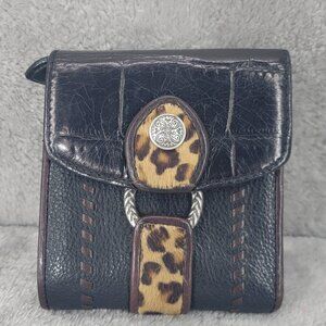 Brighton Ladies Wallet w/ Leopard Print Accent